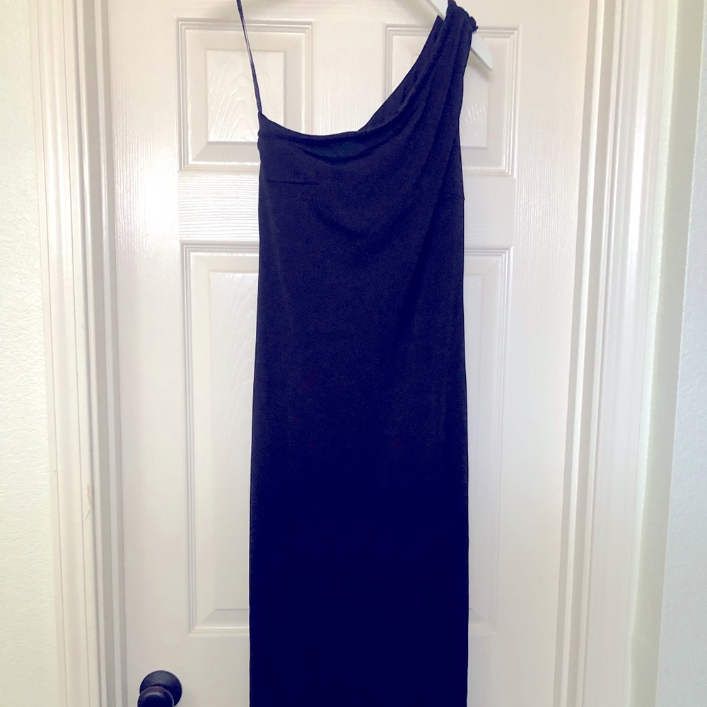 One shoulder stretchy dress by Express